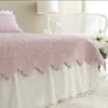 100Cotton European Style Solid Color Full Queen King Size White Pink Grey Embroidery Patchwork quilt Bedstrast 9256255