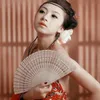 DHL Custom Chinese Sandalwood Scented fans Wooden Openwork craft fan personal Hand Held Folding Fans for Wedding gift Birthday Home Decor