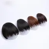 Krótkie fałszywe włosy grzywki odporne na ciepło syntetyczne szpilki do włosów w przedłużaniu włosów dla kobiet hulamy