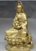 15 "chine bouddhisme Temple laiton prier enfant Guan Yin kwan-yin déesse bouddha Statue