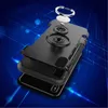 Hybrid TPU + PC 2-in-1 Armor Case Shock-Proof 360 360 Ring Stand Holder Magnetic Back Cover for iPhone X Samsung S8 Plus S7