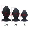 (3 en 1) Super Big Size Silicone Butt Plug Set Grand Anal Plugs Sex Toys pour Hommes Femme Unisexe Anal Sex Toy Rose / Noir L XL XXL Y1892803