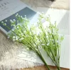 New1pc vacker gypsophila artificiell fake 34.5cm silke blommor babysbreath växt hem bröllop jul dekorationer grön färg