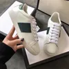 Moda pelle scamosciata Ace Shoes nero bianco Casual Sneakers eather Bee ricamo strass uomo donna vera pelle