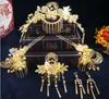 Neue chinesische Brautschmuck Kostüm Hochzeit Schmetterling Haarkrone Kopfbedeckung Retro Show Wo Kleidung Haarschmuck Accessoires Phoenix Crown