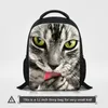 31 * 24 * 9 CM Mochila escolar pequeña para niños Mochilas con estampado 3D Gato Animal Niño Mochila diaria informal Niñas Bolsos de hombro encantadores Bebé Rugtas al aire libre