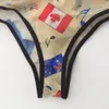 Mens Mesh Thong Semi C-thru Net Low Rise T Back T6323 mens fun underwear Country Flags