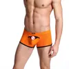 Nouveauté hommes Boxer slips Shorts caleçons drôle Gay Sissy taille mince culotte respirant trou évider sous-vêtement BoxerShorts sous-vêtements