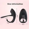 2 in1 vibratrice à deux têtes de pénis masculin massage anneau femelle clitoris stimulatrice de prostate vaginal pour hommes