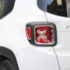 자동차 후면 테일 램프 라이트 커버 장식 내부 트림 지프 레네게드 2015 2016 ABS 스타일에 적합합니다.
