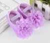 Fashion wonderful toddler kids baby girl chiffon flower elastic band newborn walking shoes baby first walkers