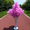 New Arrival Cherry Blossoms Tree Road Leads Wedding Runner Aisle Column Shopping Malls Opened Door Decoration Stands free shipping