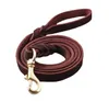 Hot New Cat Dog Collar Leash Cow Leather Puppy Traction Training Lead Walking Harness Rope Pet Supplies