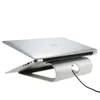 Diseño ergonómico Aluminio Portátil Soporte Escritorio Soporte Soporte Soporte Almohadilla de enfriamiento para iPad / iPhone / Portátil / Tableta / PC / Soporte de teléfono inteligente