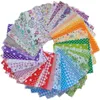 Novos 50 pcs 10x10cm Tecido de algodão Telas Patchwork Tecido Fat Baby Bundles para Costura Retalhos Roupas Boneca 2A0268