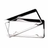 Stainless Steel License Plate Frame Tag Cover Holder For Auto Truck Vehicles Only For American Canada Car 2pcs/set