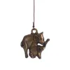 Muurhangen winden bel voor binnenplaats slaapkamer decor retro creatieve ornamenten koperachtige kleur olifant ontwerp windt rit hoge kwaliteit4808602