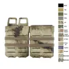 Tactical Airsoft Hunting Vest Tillbehör Box Holster Set Molle Mag Clip 5.56 Snabb magmagasin påse no06-102