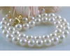 Gorgeous 18inch 10-11mm South Seas White Pearl Necklace 14K Gold Clasp