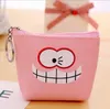 Fshion baby coin purses Pu kids key pouch korean style funny expression change purse cute children silicone wallet