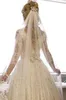 Vintage koronkowe krótkie suknie ślubne vestido de novia 2019 Nowy łuk V-dec-dec-line 3 4 Długość herbaty z długim rękawem Suknie ślubne W1842445