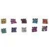 180PCS 8mm Colored Lava Stone Beads Round Rock Beads Loose Beads Volcanic Gemstone for Bracelet Necklace Jewelry Making