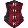 Corsetto sexy con lacci in acciaio disossato nero Steampunk corsetto sottoseno XXL