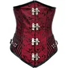 Espartilho sexy Lace Up Steel Desossado Black Steampunk Corselet Underbust XXL