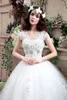 Foto real nova Chegar Princess Fashion Laciness Vestido de noiva Romântico Plus Tamanho Bridal Vestidos Com Creia Up Vestido de Noiva