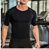 IYUNYI Uomini Hot Body Shapers Vita Trainer Corsetto T Shirt Uomo Corpo Che Dimagrisce Shapewear Modellazione Cinghia Maschile Compressione T Shirt