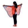Orange cosplay ailes de monarque sertie de masque partie faveur custome costume de vacances cadeau papillon pour enfant unisexe