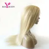 Remy Queen Indian Luxury Blonde 613 Wig Full Lace Wig Silky Straitement 130 densité 10a Virgin Remy Hails Breathable Lace with Natural H6999183