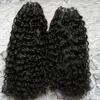 Mänskliga hårförlängningar Micro Loop 1G Curly 200g 1g / s 200s Kinky Curly Micro Loop Human Hair Extensions
