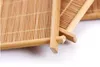 600pcs handgjorda bambu kopp matta kung fu te tillbehör bord placemats coaster kaffekoppar drycker kök tillbehör rån mattor kuddar