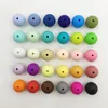 15 mm siliconen kralen siliconen bead 100pcslot voedselkwaliteit kinderziektes kauwen ronde kralen losse siliconen kralen7643210