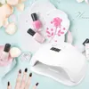 54W UVLED Lamp Nail Dryer Potherapy Fingernail Toenail Nail Gel Polish Curing Lamp Professional Manicure Pedicure Machine5892963