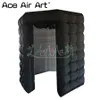 Beautiful Black outside and White Inside Octagon Inflatable Photo Booth Backdrop Tent with Led Booth for Sale or Party