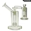 SAML 22,5 cm Tall Matrix sidecar Bong in vetro Narghilè gabbia per uccelli Perc Oil Rig con giunto raccogli cenere formato 18,8 mm PG5113