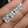 0 15ct-6 0ct2 5mm-10mm Princess Cut D F color vvs com um certificado para definir Moissanite Stone 3ex Cut Loose Diamond229J