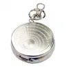 Fashion Mini Pocket Stainless Steel Portable Round Cigarette Ashtray With Keychain