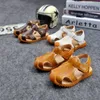 Cute Baby Cow Muscle Sole Antislip Sandals For Boys Kids Flats Shoe Children Hollow Outdoor Comfort Leather Sandal Enfant