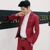 Moda Custom Made Jacket Sukienka Formalna Mężczyzna Garnitur Zestaw Mężczyźni Casual Wedding Garnitury Gromowy Koreański Slim Fit Dress (Coat)