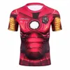 Venta al por mayor-3d Impresiones completas Camisetas Camisa de compresión para hombre Capa base Entrenamiento de manga corta Fitness MMA Body Building Tops Camiseta Rashguard