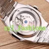 Boutique Men's Chronograph Calendar Watches Silver Stainless Steel Luxury Fashion Watch Automatic Mechanical Waterproof Sports Watches