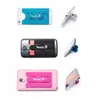 Universal Portable Touch C plug-in Card bag One Touch Silicone Stand Holder with Earphone Winder for cellPhone 500pcs/lot