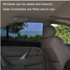 2pcs/Pack Car-Styling Car Sun Shade Fenster Deckung Sonnenschutz Vorhang UV-Schutzschild Visor Mesh Staubauto Fensternetz 337d