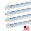 Stock In US led fluorescent bulb Dual-End Powered 4FT T8 Led Tubes Light 22W 28W Bi-Pin T8 Led Tubes Blubs Lamp Replace regular Tube AC 110-240V