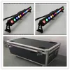 4 Stück Flightcase 14X30W wasserdichte LED-Streifenleistenleuchte LED-Wandwaschanlage für den Außenbereich, LED-Wallwasher-Cob-RGB