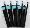 10st Kabuki Makeup Brushes Professionell Kosmetisk Borstkit Trähandtag Face Pulver Foundation Eyeshadow Blush Makeup Brush Set