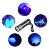 Mini lampe de poche UV LED lumière violette 9LED lampe torche batterie lumière flash ultraviolette pour détecteur d'argent anti-faux urine scorpion8215455